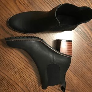 Brand new/never worn vegan leather boots